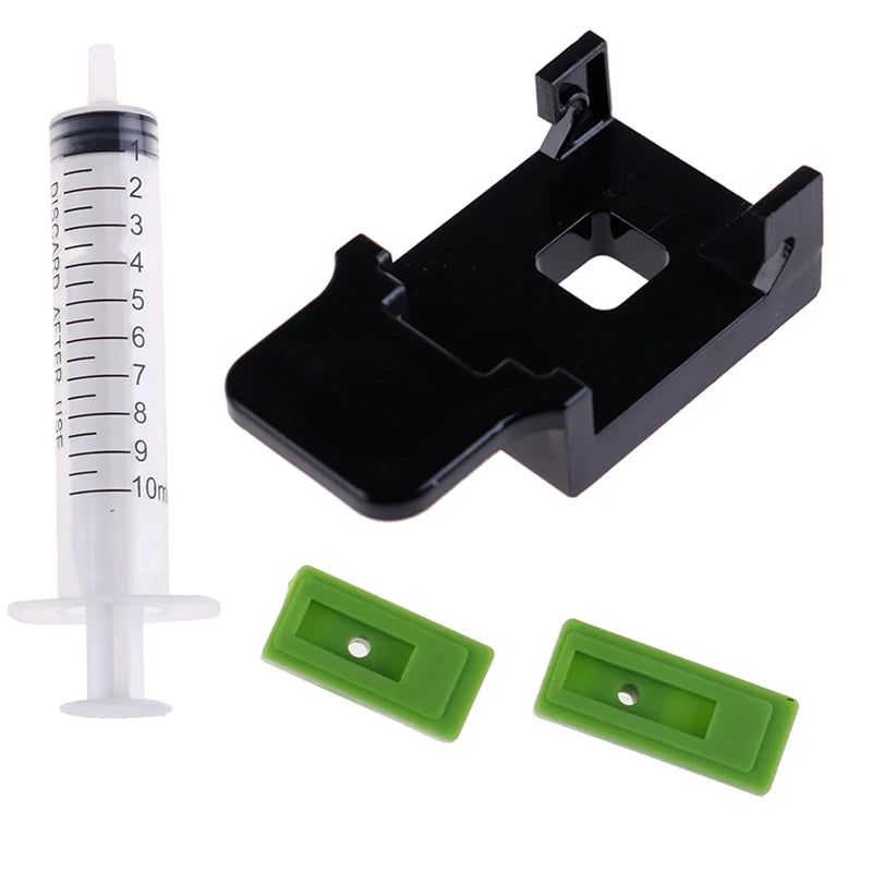 DIY CISS Ink Refill Kit for Canon Printer – Cartridge Clamp, Cleaning & Absorption Clip Set with 10ml Syringe & Needles Tools