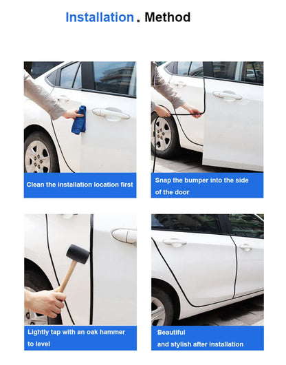 Car Door Protector Strip | Edge Guard Trim for Scratch, Noise Reduction & Anti-Collision Protection