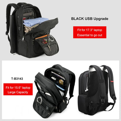 Lifetime Warranty Men’s Laptop Backpack – Anti-Theft Travel & School Bag for 14-17.3 Inch Laptops, Male Knapsack