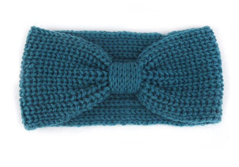 Women's Solid Color Knitted Headband – Elastic Twisted Turban Headwrap, Winter Hair Band for Girls, Fashion Hair Accessories