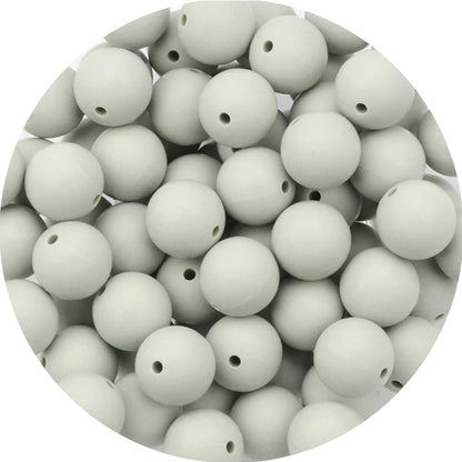 LOFCA Silicone Teething Beads - 20pcs 15mm Round Baby Chew Beads for DIY Teether Toys Infant Accessories