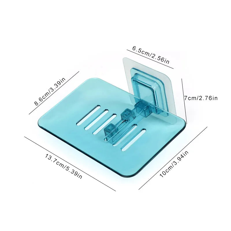 Wall-Mounted, No-Drilling Soap Rack for a Clutter-Free Bath!