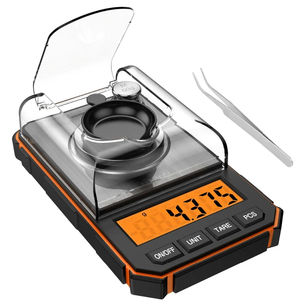 Brifit 0.001g Precision Digital Pocket Scale – 50g Mini Milligram Scale with Calibration Weights