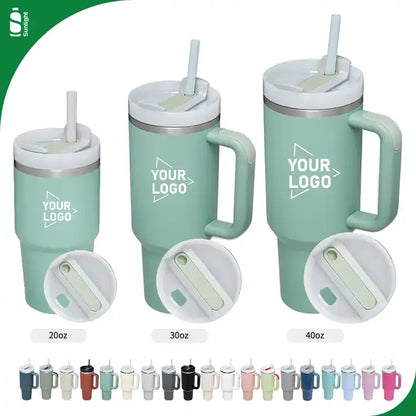 H2.0 Customizable Outdoor  Flowstate Tumbler with Handle - Available in 20oz, 30oz, & 40oz