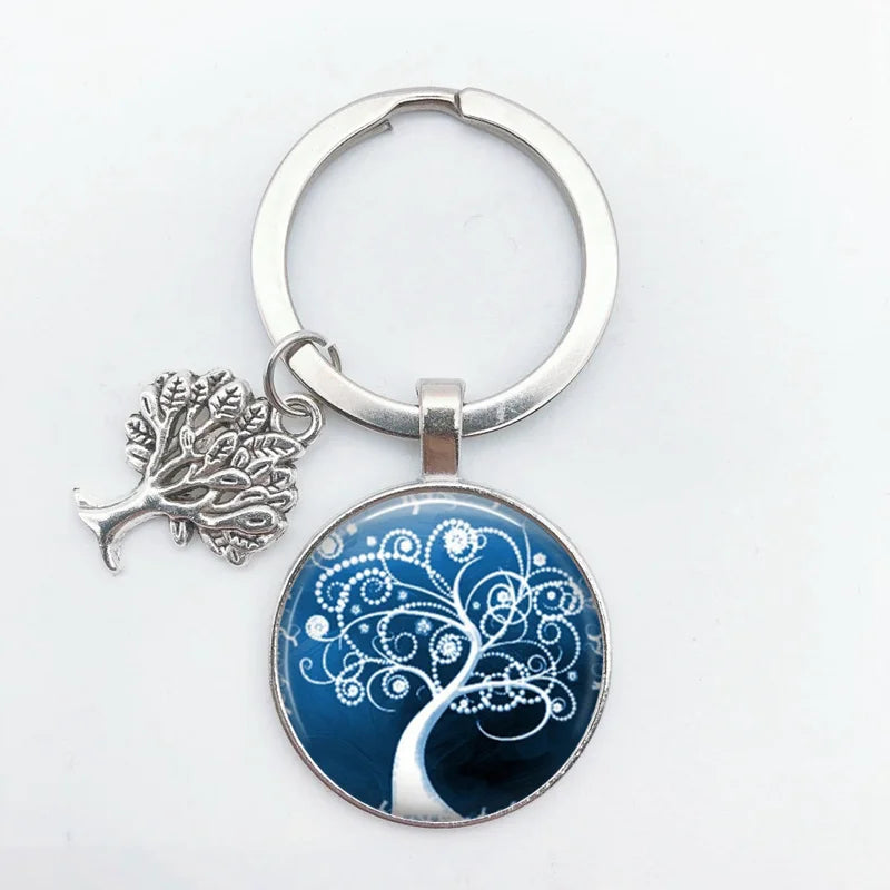 Tree of Life Keychain – Vintage Handmade Fashion Key Ring Jewelry Gift for Men & Women Party & Everyday Use Accessories