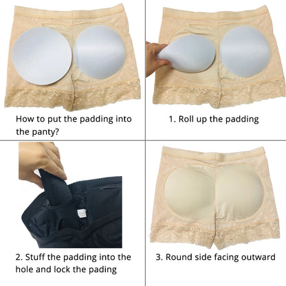 Women’s Butt Lifter Panty – Padded Body Shaper High Waist Tummy Control Underwear for Lifted Hips & Curves