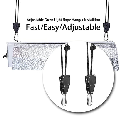 Heavy Duty Adjustable Rope Hanger - Pulley Ratchets for Kayak and Canoe Boat Bow Stern Rope Lock - Tie Down Straps (8pcs/4pcs/2pcs)