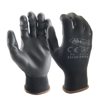 24Pcs/12Pairs Professional Protective Gloves – CE EN388 Certified Nylon Gloves for Men & Women, Construction & Garden Work