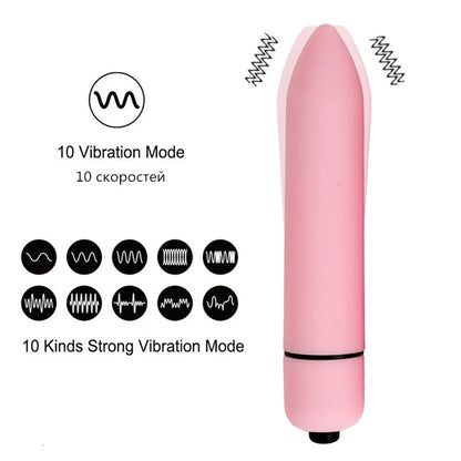 10-Speed Bullet Vibrator AV Stick – Mini G-Spot & Clitoris Stimulator, Dildo Sex Toy for Women