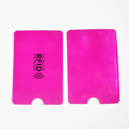 10PCS RFID Blocking Card Holder - NFC Anti Scan Aluminum Protector Case for ID & Bank Cards