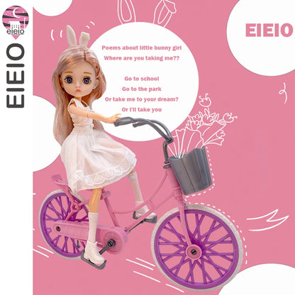 Slim 26cm BJD Doll for Girls – 13 Movable Joints with Princess Outfit, Blue Eyes & Eyelash Accessories