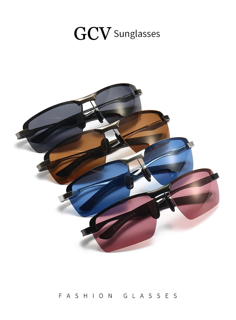 GCV Ultralight Polarized Sunglasses – Fashion Sports Eyewear for Men, Ideal for Driving, Fishing, Outdoor Travel, UV Protection Goggles