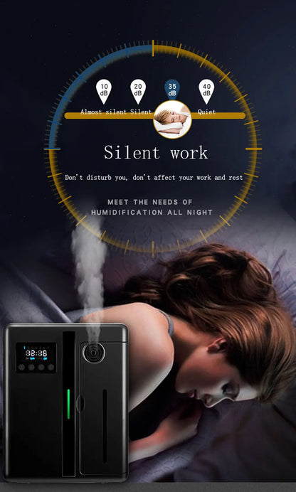 160ML Wall-Mounted Aroma Diffuser - Scent Machine with Fan for Hotel Lobby & Large Area Fragrance
