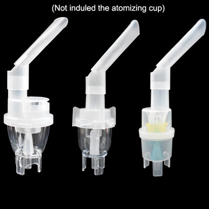 3-Piece Household Nebulizer Kit — Inhaler Cup and Compressor Mouthpieces, Medical Steam Inhaler Accessories