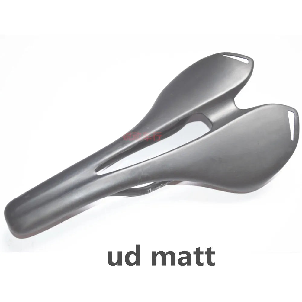 Superlogic 3K Full Carbon Fiber Bike Saddle - Lightweight Road & MTB Seat 275×143mm