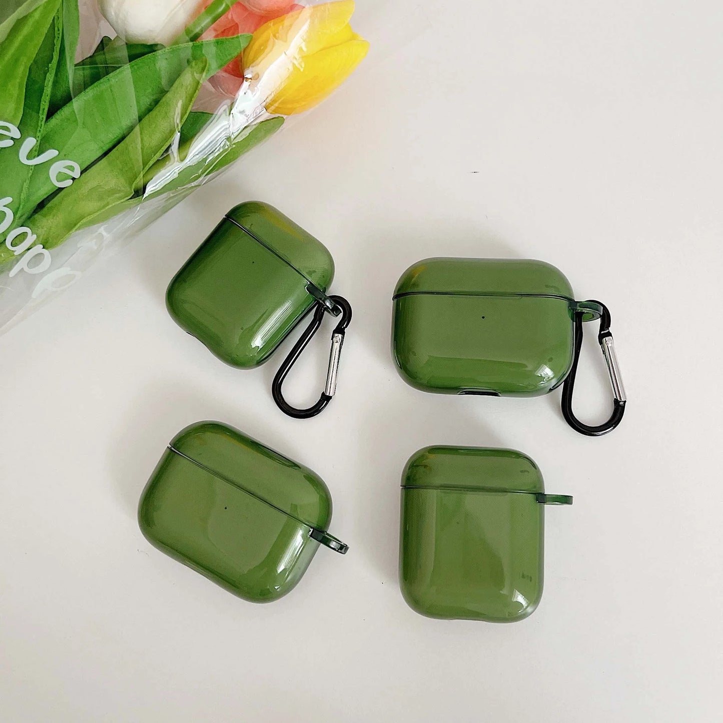 Retro Green High-Quality Earphone Case for Apple AirPods 1/2/3/4 & Pro 2 — Protective Charging Box Shell