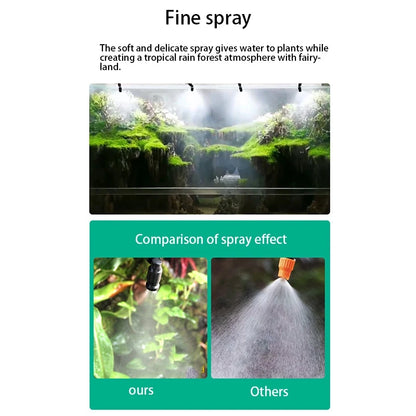 Intelligent Spray System for Reptiles – Mist Rainforest Tank Kit with Electronic Timer, Fogger & Humidifier for Terrariums