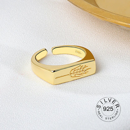 925 Sterling Silver Women’s Open Wave Ring – Irregular Wide Noodle Design Gift