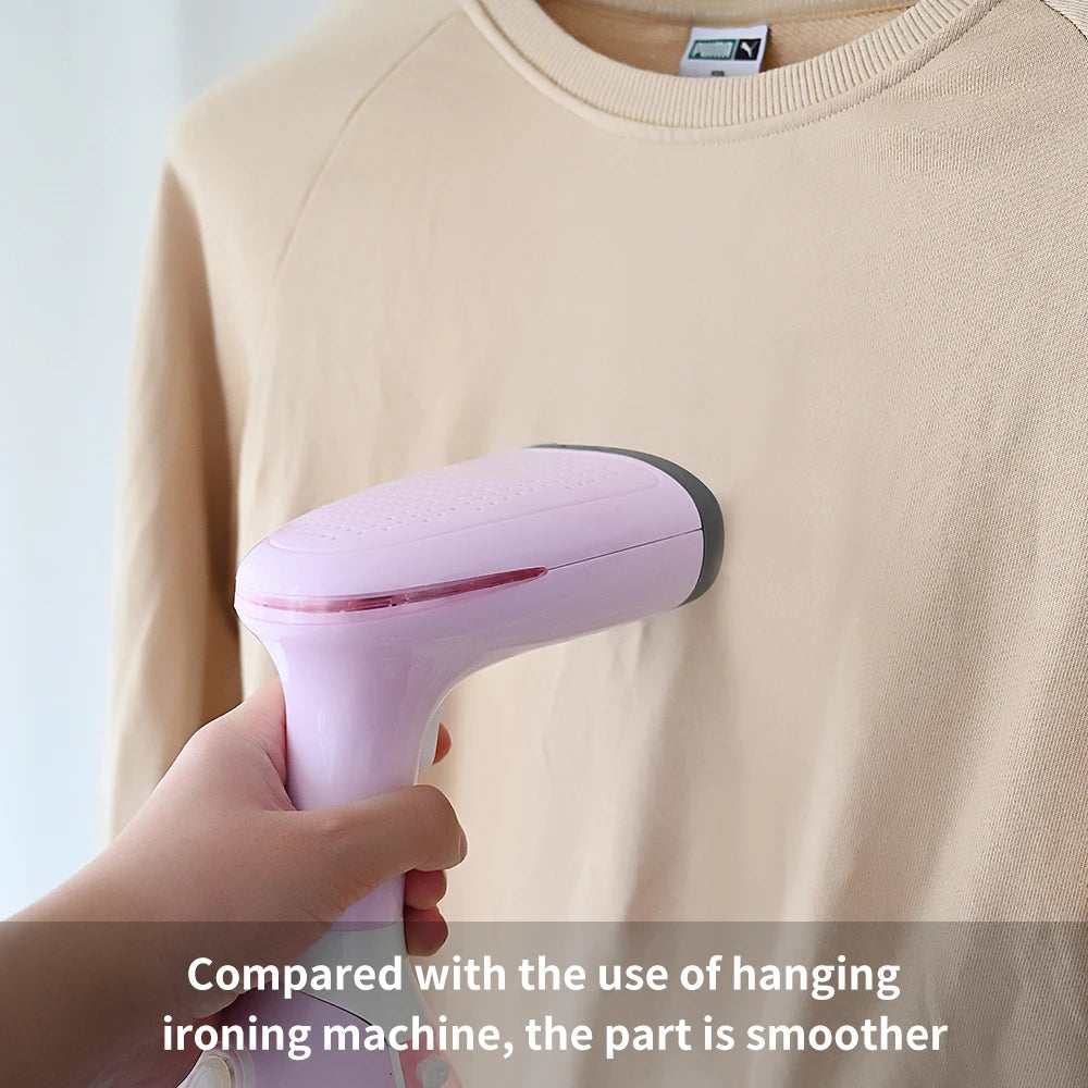 saengQ Handheld Garment Steamer – 1500W Electric Fabric Steamer, 280ml Portable Fast-Heat Vertical Steam Iron for Clothes
