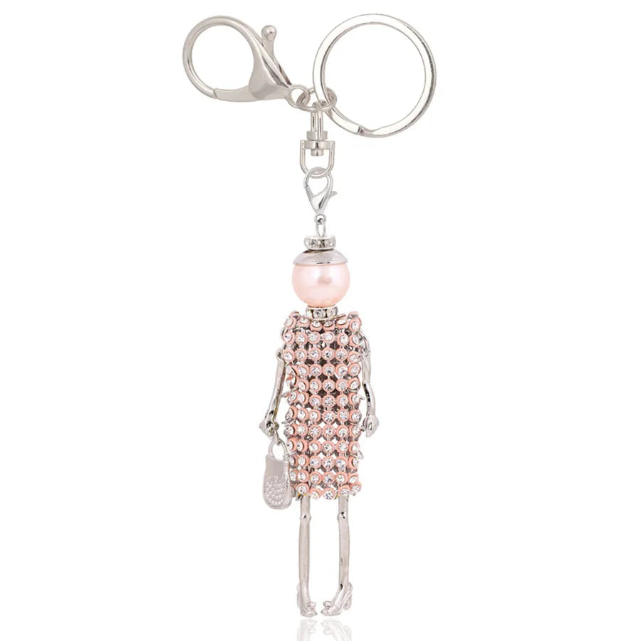Trendy Women’s Metal Charm Keychain 2026 – Cute Statement Bag Pendant Jewelry Gift for Ladies
