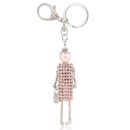 Trendy Women’s Metal Charm Keychain 2026 – Cute Statement Bag Pendant Jewelry Gift for Ladies