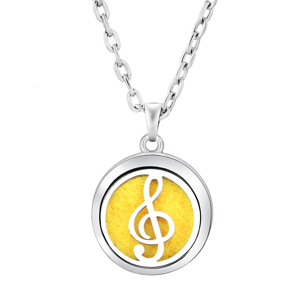 Stainless Steel Tree of Life Aromatherapy Necklace – Essential Oil Diffuser Pendant for Women