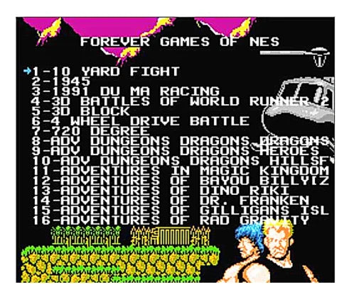 FOREVER DUO NES 852-in-1 Game Cartridge – 1024MBit Flash Chip with 405+447 Games for NES Console