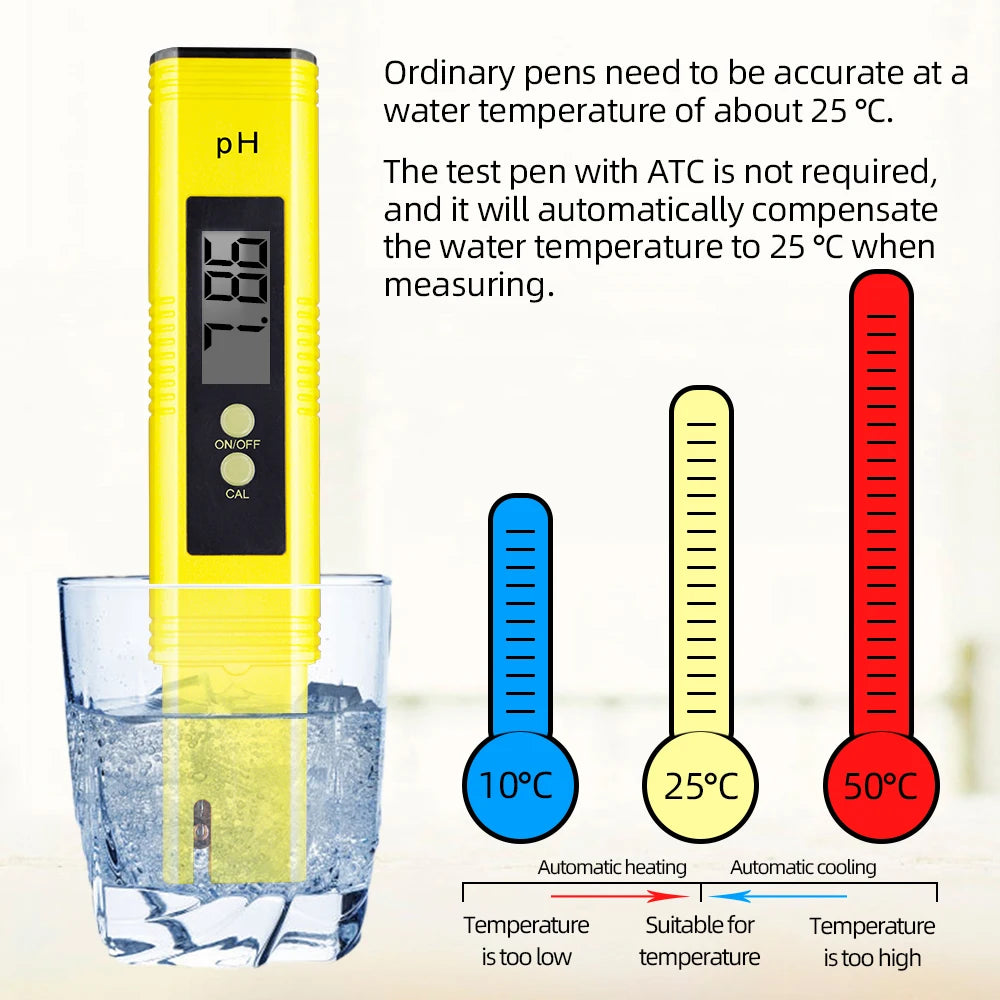 PH & TDS Meter Digital Water Quality Tester - 0-14 PH, 0-9990PPM, LCD Water Purity Analyzer for Aquarium & Filter