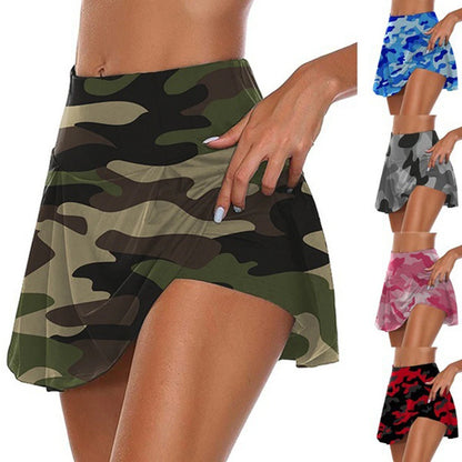 Summer Women's Sports Skirts: Quick-Drying Tennis Dance Fitness Mini Skirts - High Waist, Solid Colors, Ideal for Golf & More