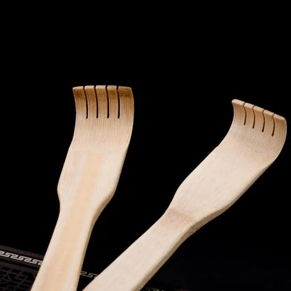 Bamboo Back Scratcher & Massage Stick - Anti-Itch Health Care Tool for Seniors