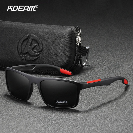 KDEAM Ultra-Light Polarized Sports Sunglasses for Men & Women – TAC 1.1mm Lens, Category 3 Driving Sun Glasses