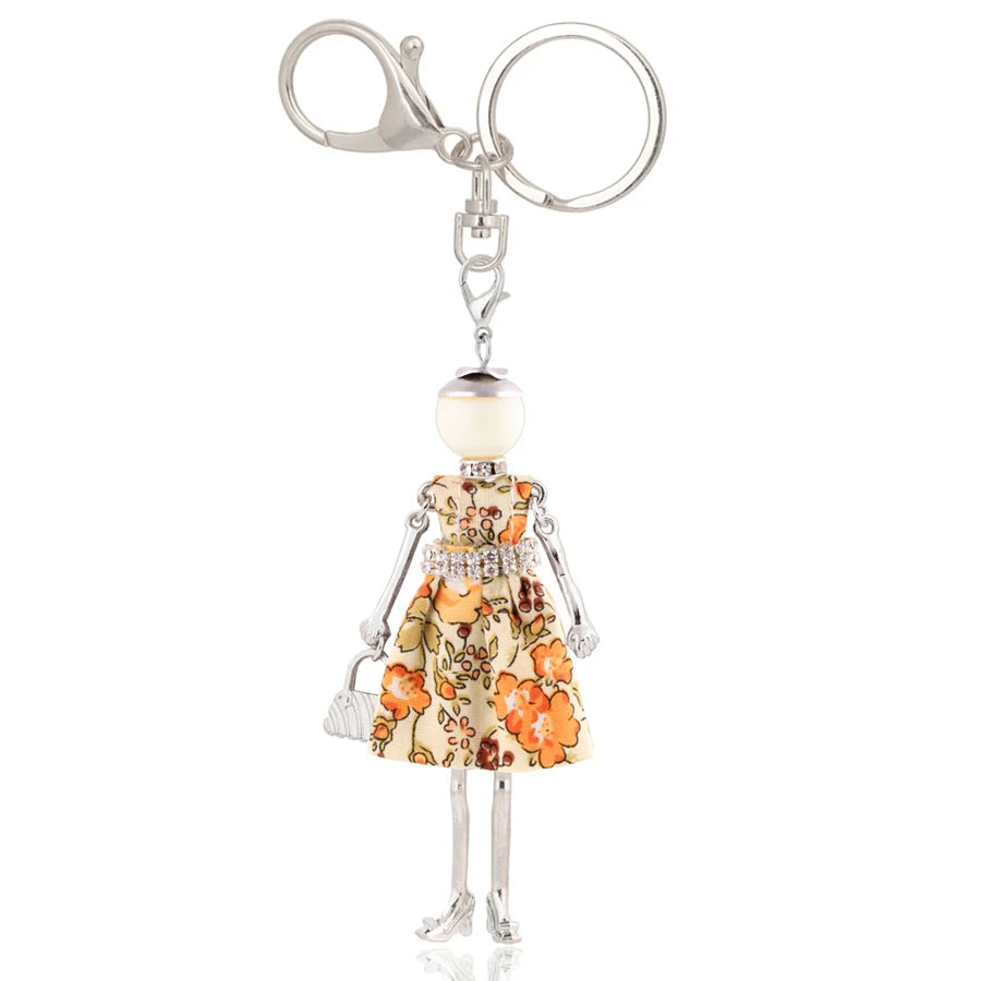 Trendy Women’s Metal Charm Keychain 2026 – Cute Statement Bag Pendant Jewelry Gift for Ladies