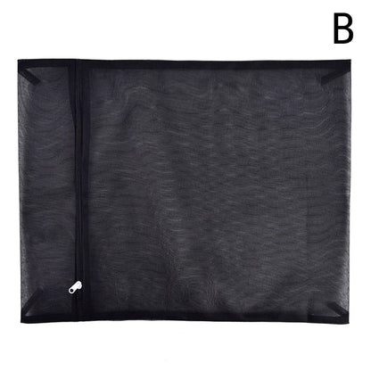 Black Nylon Mesh Laundry Bag – Zippered Washing Bag for Clothes, Bras & Delicates, Washing Machine Safe