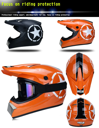Children's Off-Road Motorcycle Helmet - Bike Downhill AM DH Cross & Motocross Capacete Casco for Kids