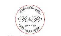 Custom Brass Wax Seal Stamp with 2 Initials & Wreath – Vintage Reusable DIY Wedding & Letter Stamp with Free Engraving