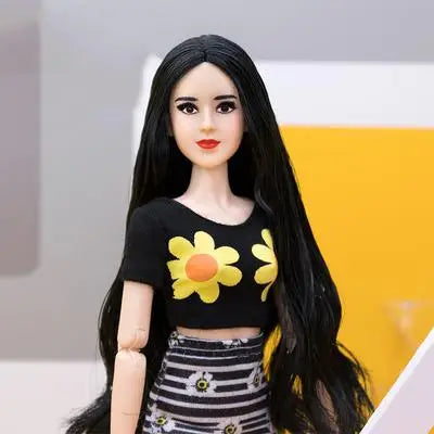 28cm Beautiful Princess BJD Doll for Girls — Moveable Body Chinese Baby Doll with Clothes & Accessories