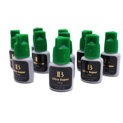 IB Ultra Super Glue for Eyelash Extensions — 5ml Korean Fast-Drying Strong Lash Adhesive, Long-Lasting