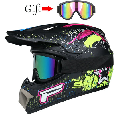 Children's Off-Road Motorcycle Helmet - Bike Downhill AM DH Cross & Motocross Capacete Casco for Kids
