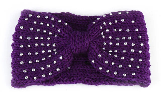 Women's Solid Color Knitted Headband – Elastic Twisted Turban Headwrap, Winter Hair Band for Girls, Fashion Hair Accessories