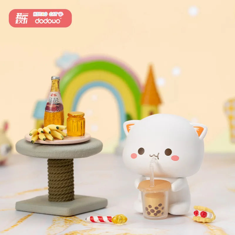 Mitao Cat Blind Box Toys – Cute Lucky Cat Cartoon Figures for Home Decor, 2 Seasons