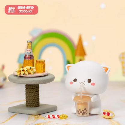 Mitao Cat Blind Box Toys – Cute Lucky Cat Cartoon Figures for Home Decor, 2 Seasons
