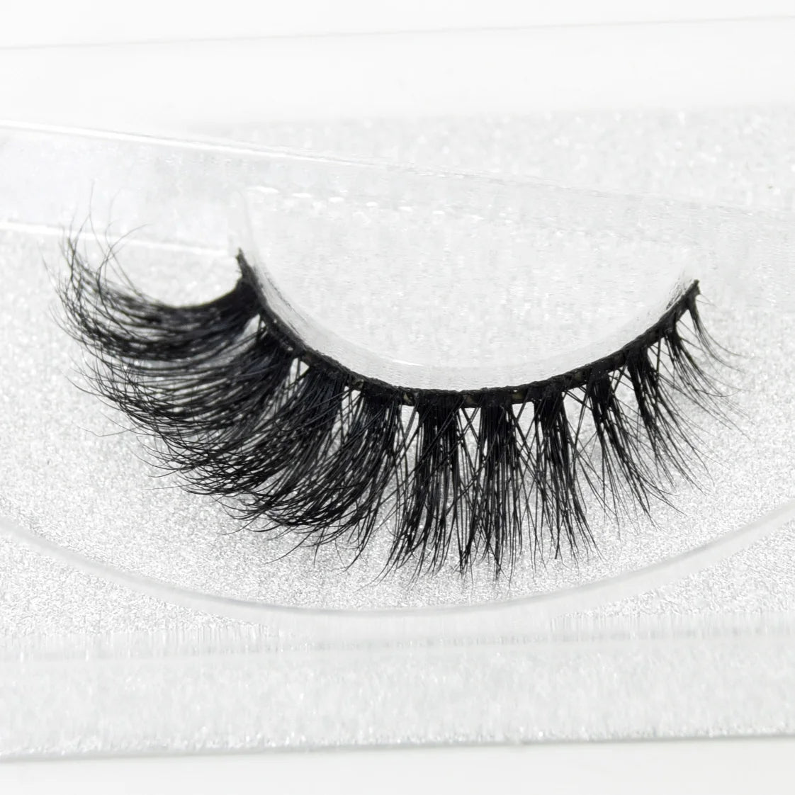 3D Real Mink False Eyelashes – Thick Handmade Strip Lashes with Glitter Packing for Makeup Beauty D101