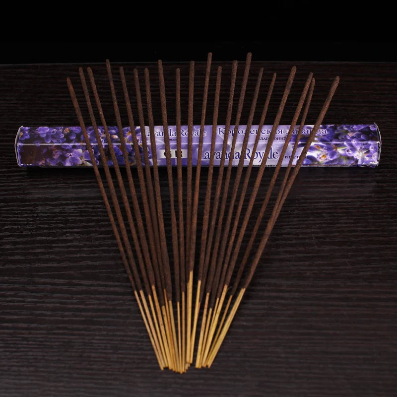 20 Sticks Indian Incense – White Sage, Lavender, Yoga & Sea Breeze Scents for Meditation, Air Purification & Aromatherapy