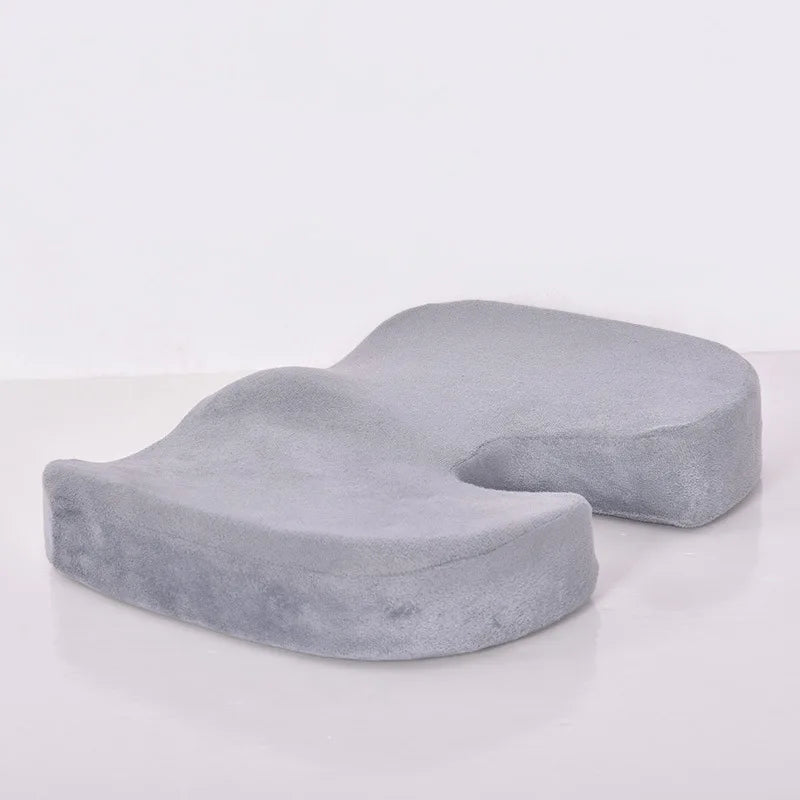 Ergonomic Bamboo Memory Foam Seat & Back Cushion – Slow Rebound Waist Support for Home & Office Chairs