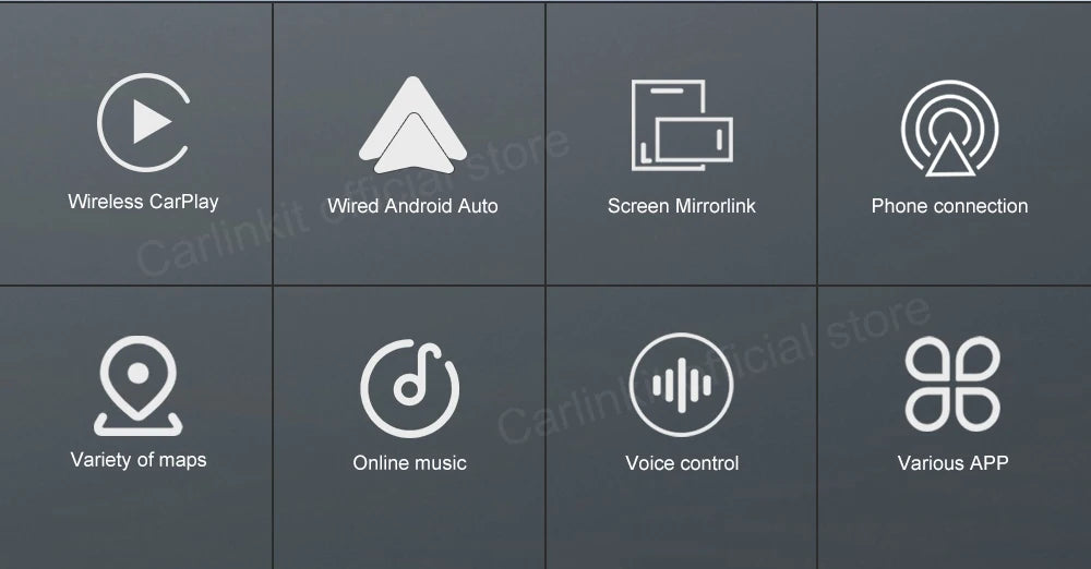 Carlinkit Wireless CarPlay Activator & Android Auto Wired USB Dongle AI Box with Bluetooth Charger & MirrorLink for Android Radio
