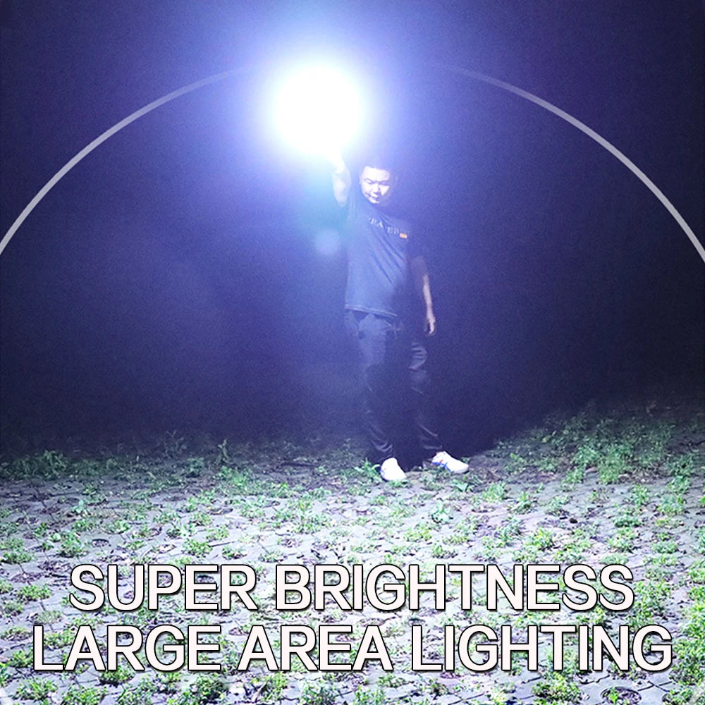 300W Rechargeable LED Solar Lantern - Portable Remote-Controlled Emergency Light for Camping and Home