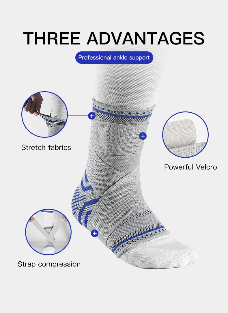 1/2 Pcs Breathable Ankle Support Compression Sleeve — Injury Recovery Joint Pain Sports Socks