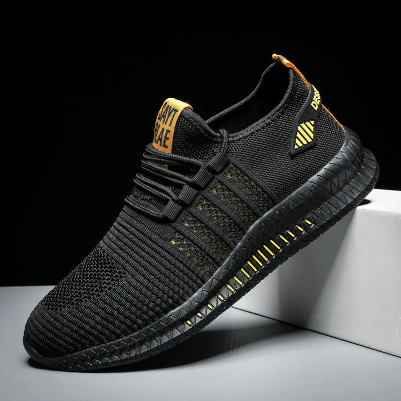 Fashion Sneakers for Men – Lightweight Casual Lace-Up Shoes, Breathable Walking Footwear