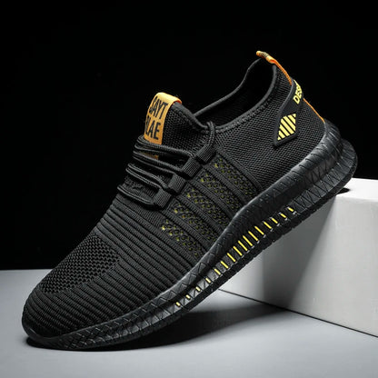 Fashion Sneakers for Men – Lightweight Casual Lace-Up Shoes, Breathable Walking Footwear