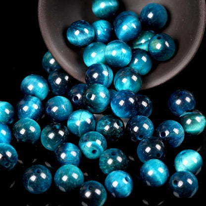 Natural Round Mixed Gemstone Beads — Tiger Eye, Amazonite, Lava, Turquoise, Agate, Jasper & Garnet Spacer Beads for DIY Bracelet